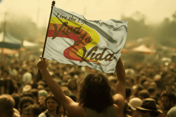 Live The Life Festival Flag - Image 3