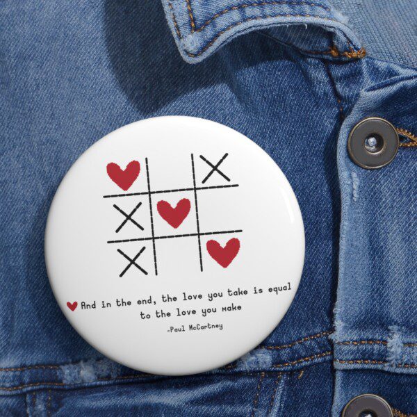 Cross My Heart Badge Pin - Image 2