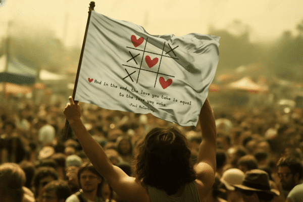 Cross My Heart Festival Flag - Image 3