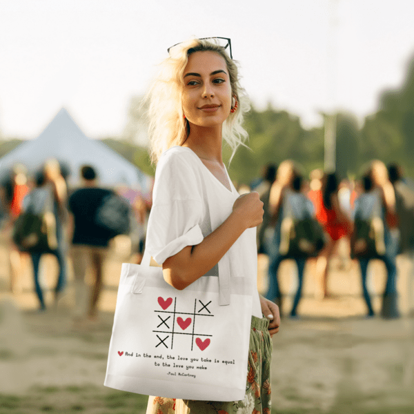 Cross My Heart Tote Bag - Image 2