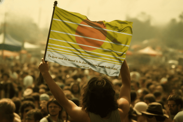 Feel The Sun Festival Flag - Image 2